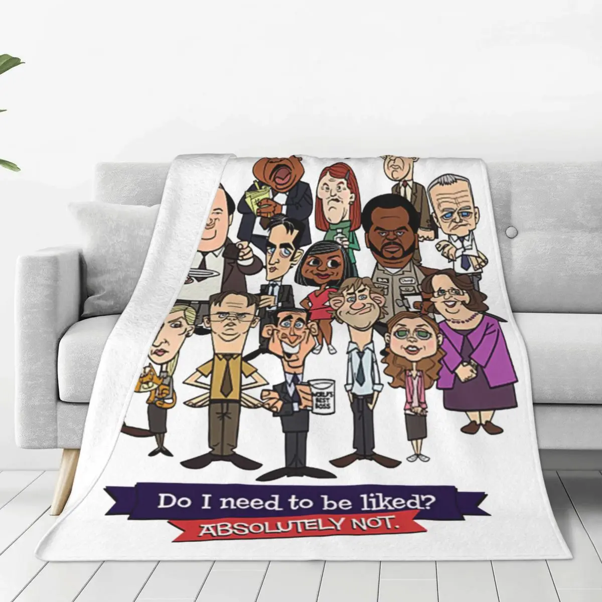 

The Office Michael Scott Knitted Blankets Velvet Lightweight Throw Blanket for Outdoor Travel Bed Rug