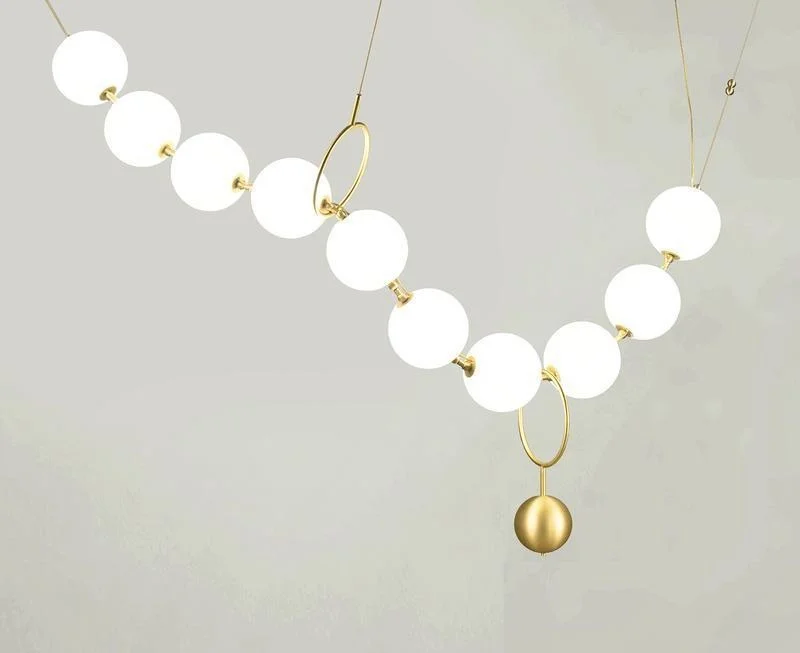 

chandelier vintage hanging globe lamps bubble glass lamps modern mini bar ceiling decoration home deco dining room