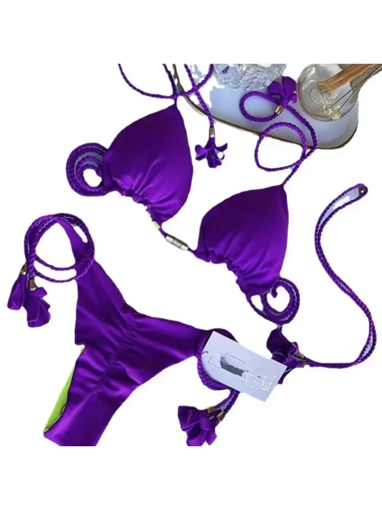 DGTQ женский купальник комплект бикини сексуальное на шнурке пляжная одежда