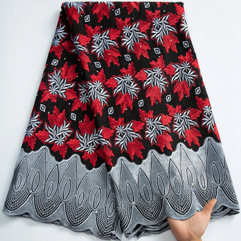 

Африканская Хлопковая кружевная ткань высокого качества, нигерийская хлопковая кружевная ткань, швейцарская вуаль, кружевная ткань для элегантной вечерней вечеринки A3398