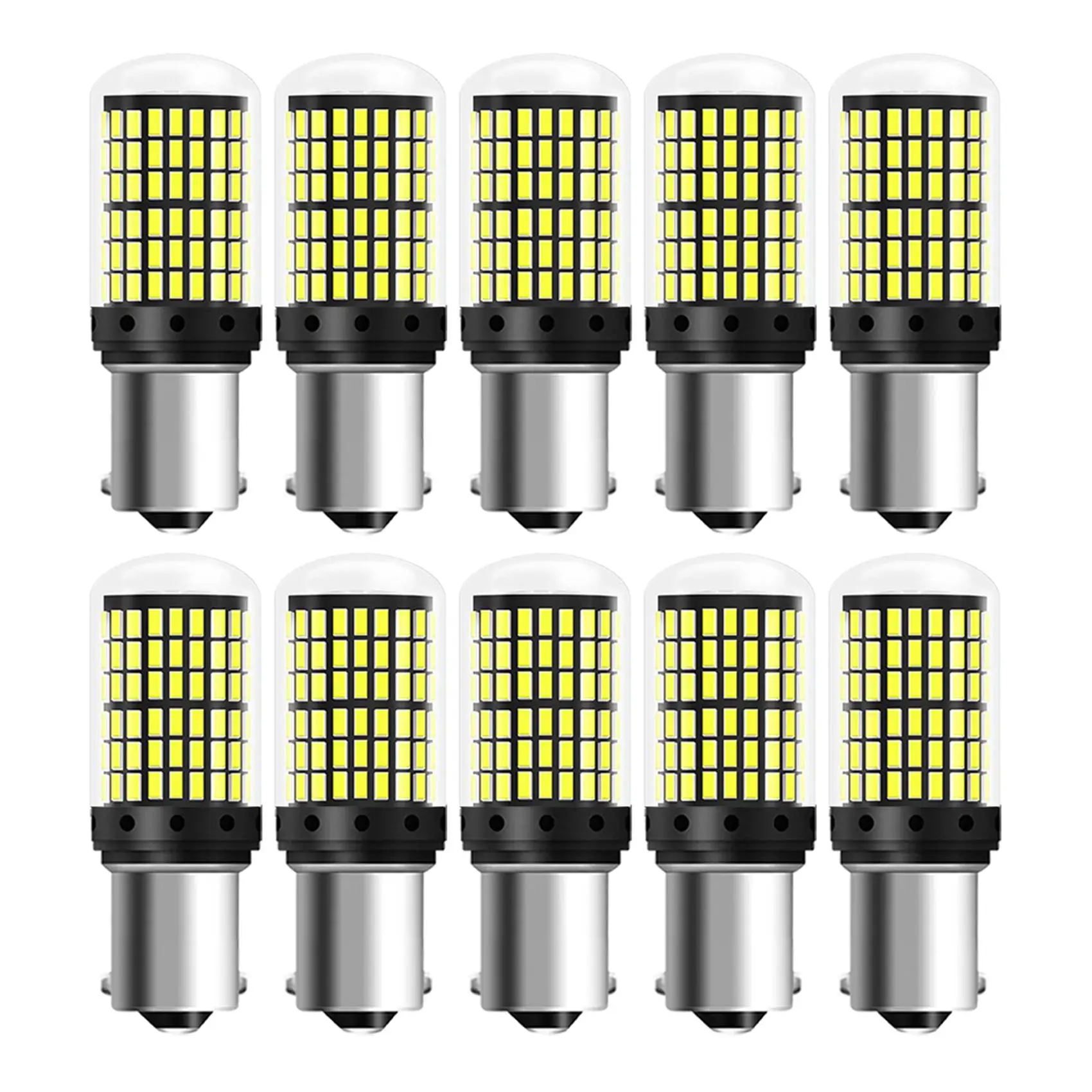

10 шт. 3014 144Smd Canbus 1157 BAY15D P21W 1156 BA15S BAU15S PY21W T20 7440 7443 W21W светодиодный ные лампы для указателей поворота автомобиля