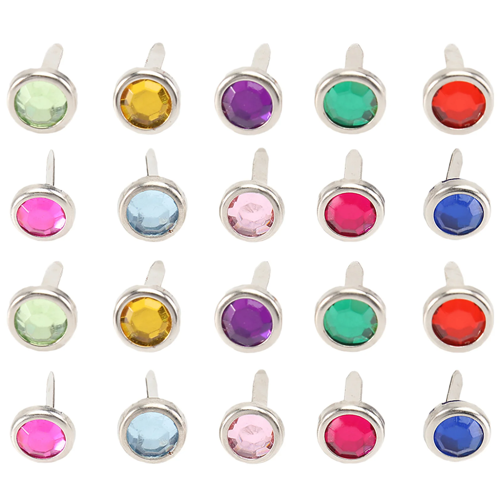 

100pcs Decorative Paper Fasteners Round Brads Fasteners Fasteners Pastel Brads Round Paper Fasteners Paper Brad