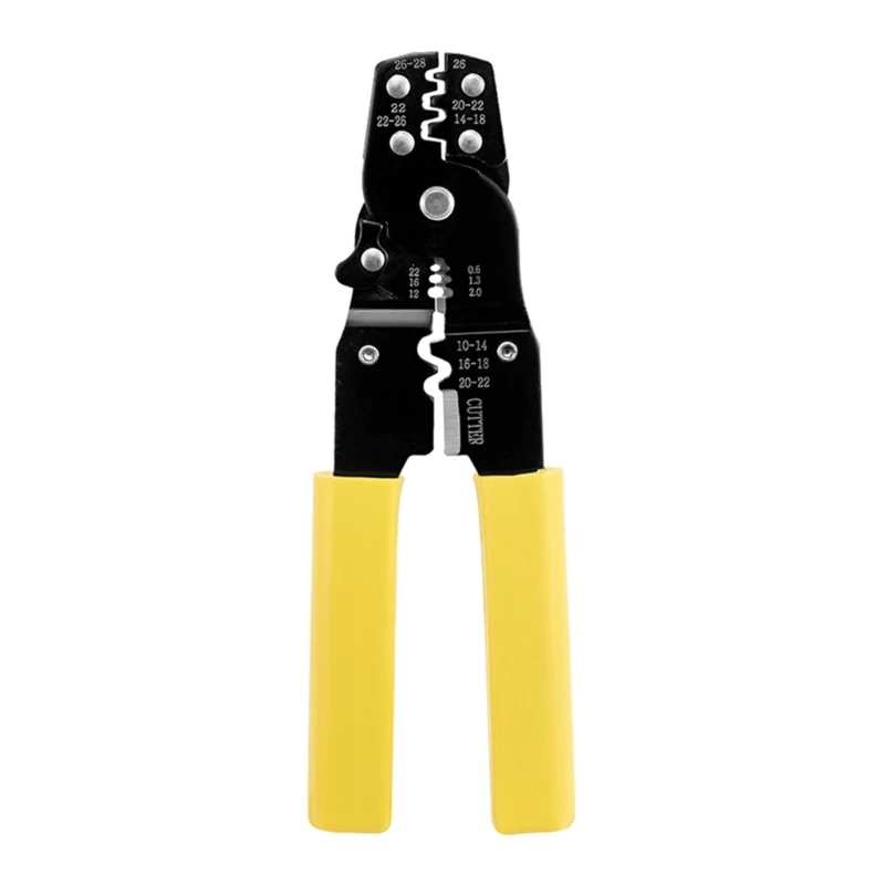 

Portable Wire Stripper Crimping Pliers Cable Crimper Cutter AWG22-10 CarbonSteel