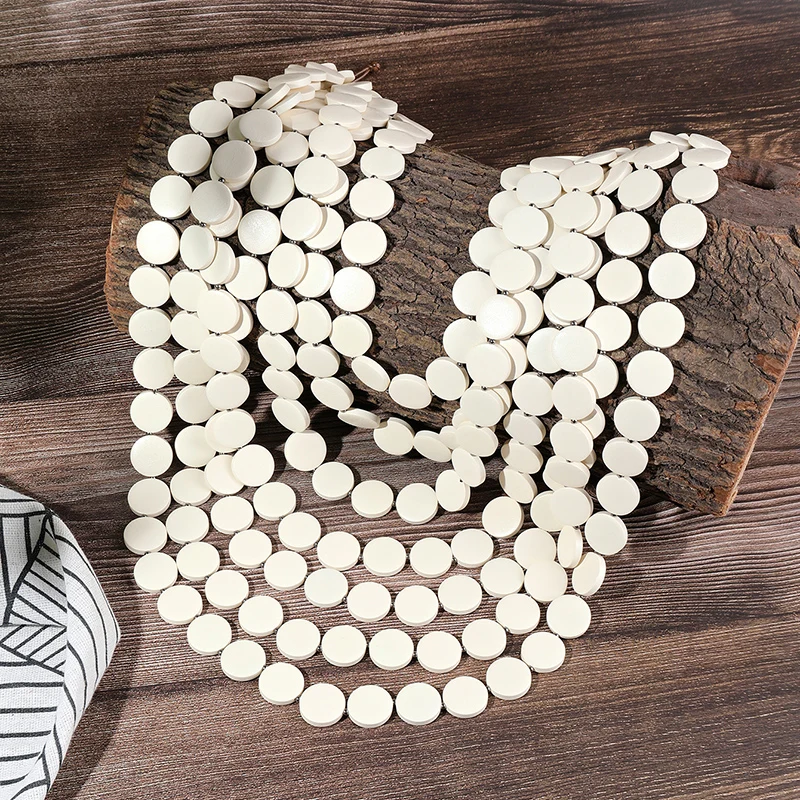 Женское многоцветное ожерелье с деревянными кристаллами 1 шт.