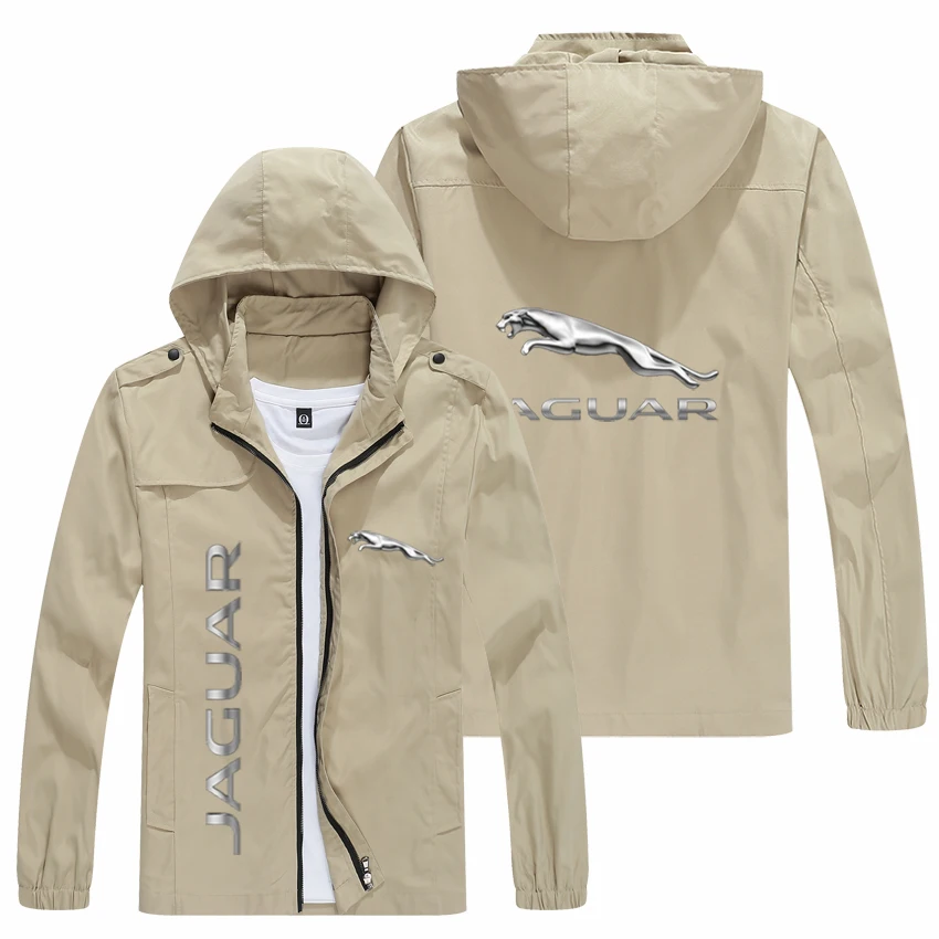 

2022new spring and autumn men's JAGUAR Logo Hoodie Jacket popular print casual fashion loose rider jacket men's street baseball