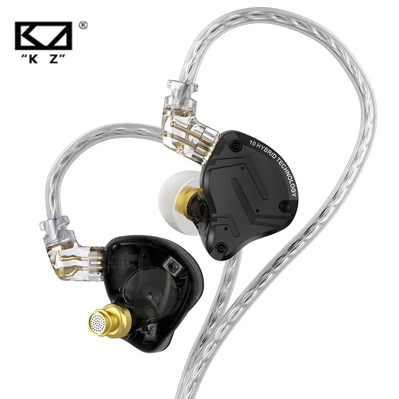Фото Наушники KZ ZS10 PRO X HIFI Bass Metal Hybrid In-ear, спортивные, с шумоподавлением, KZ ZSN PRO, AS16 PRO, AS12, ZSX, ZEX №2