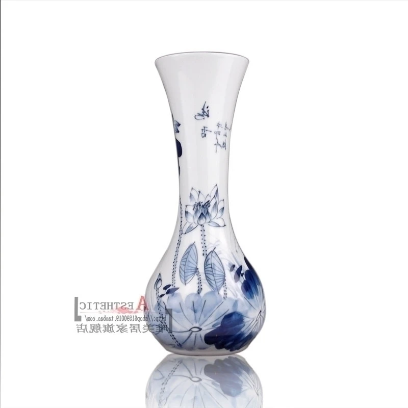 

ceramic Jingdezhen blue and white porcelain vase modern fashion decoration
