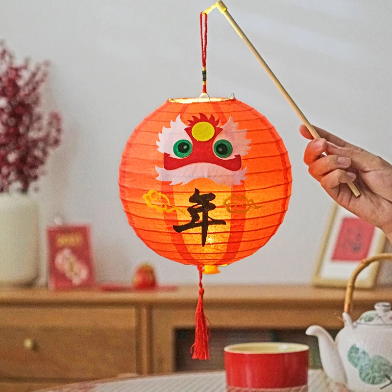 

Chinese New Year Lantern Chinese Spring Festival Decoration Lovely Lantern for 2023 Year Of Rabbit Party Ornament