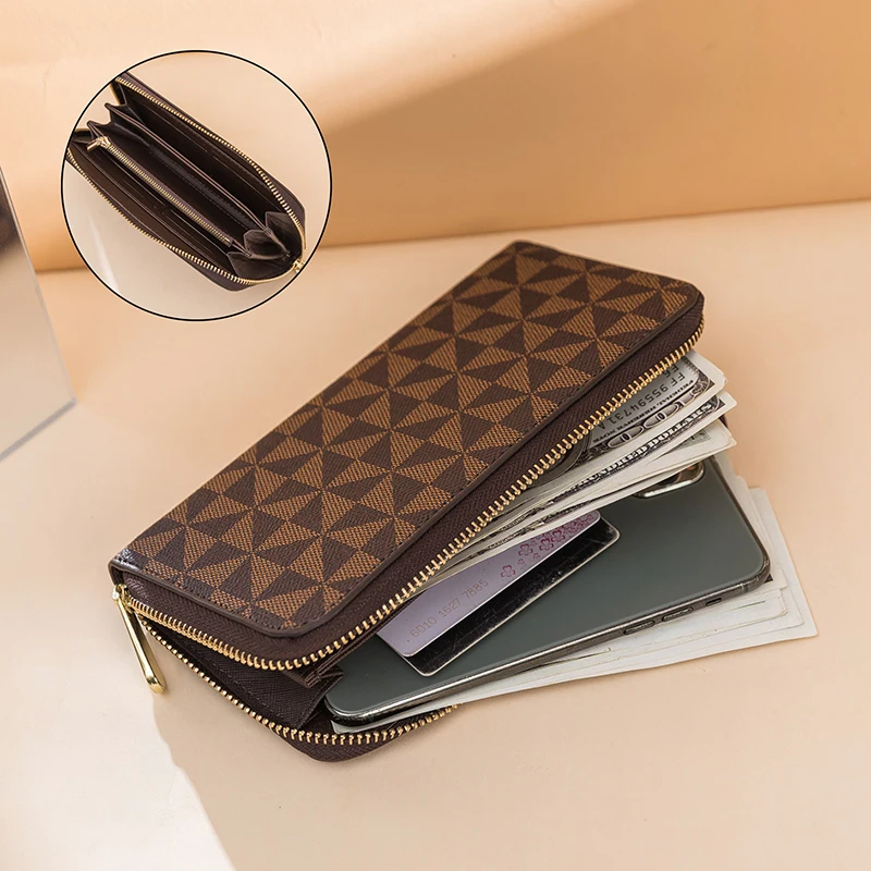 Роскошный брендовый дизайнерский кошелек для мужчин и женщин модные длинные