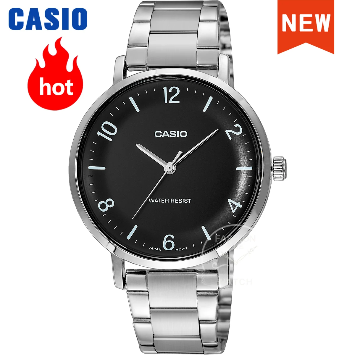 Casio кварцевые часы мужские большой циферблат | AliExpress