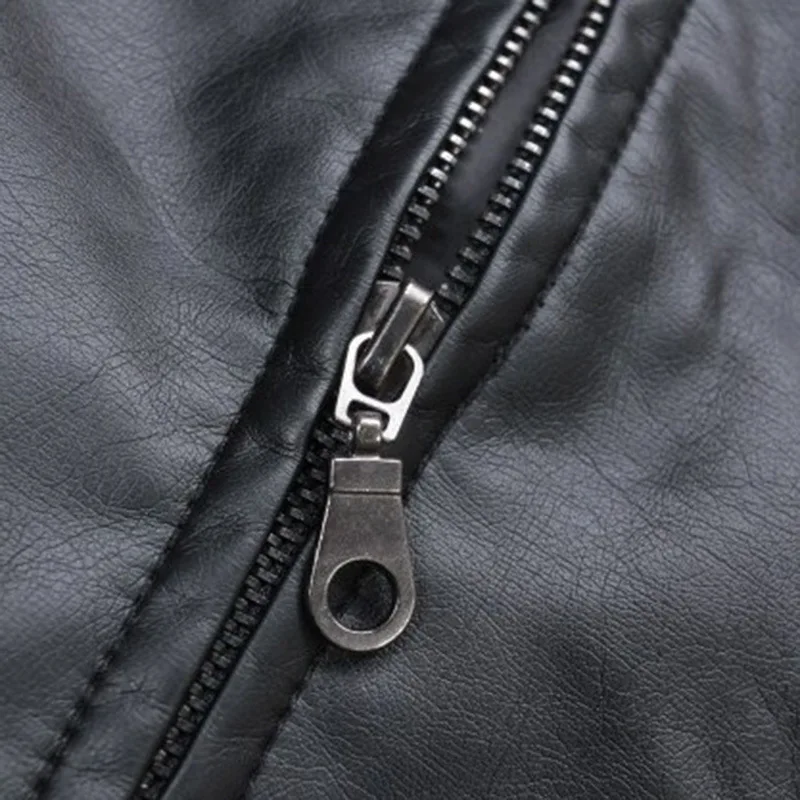 2023 spring and autumn clothes new women's jacket motorcycle round neck slim short leather coat small coat