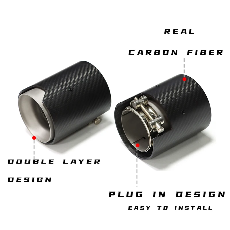 4 шт./лот автомобильный наконечник выхлопной трубы для BMW M2 F87 M3 F80 M4 F82 F83