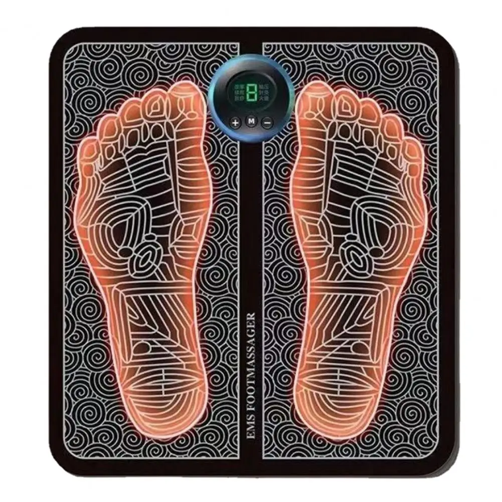 

Electric Massage Pad 1 Set Practical LCD Screen Easy to Carry Fully Automatic Circulation Foot Massage Pad for Home