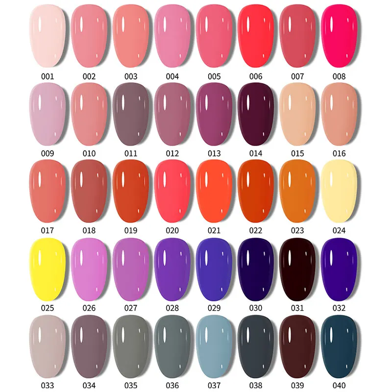 Gel Nail Polish Semi-Permanent Varnish Hybrid Art Salon 80 Colors Glitter 7.5ml Soak Off UV LED Free Shipping |