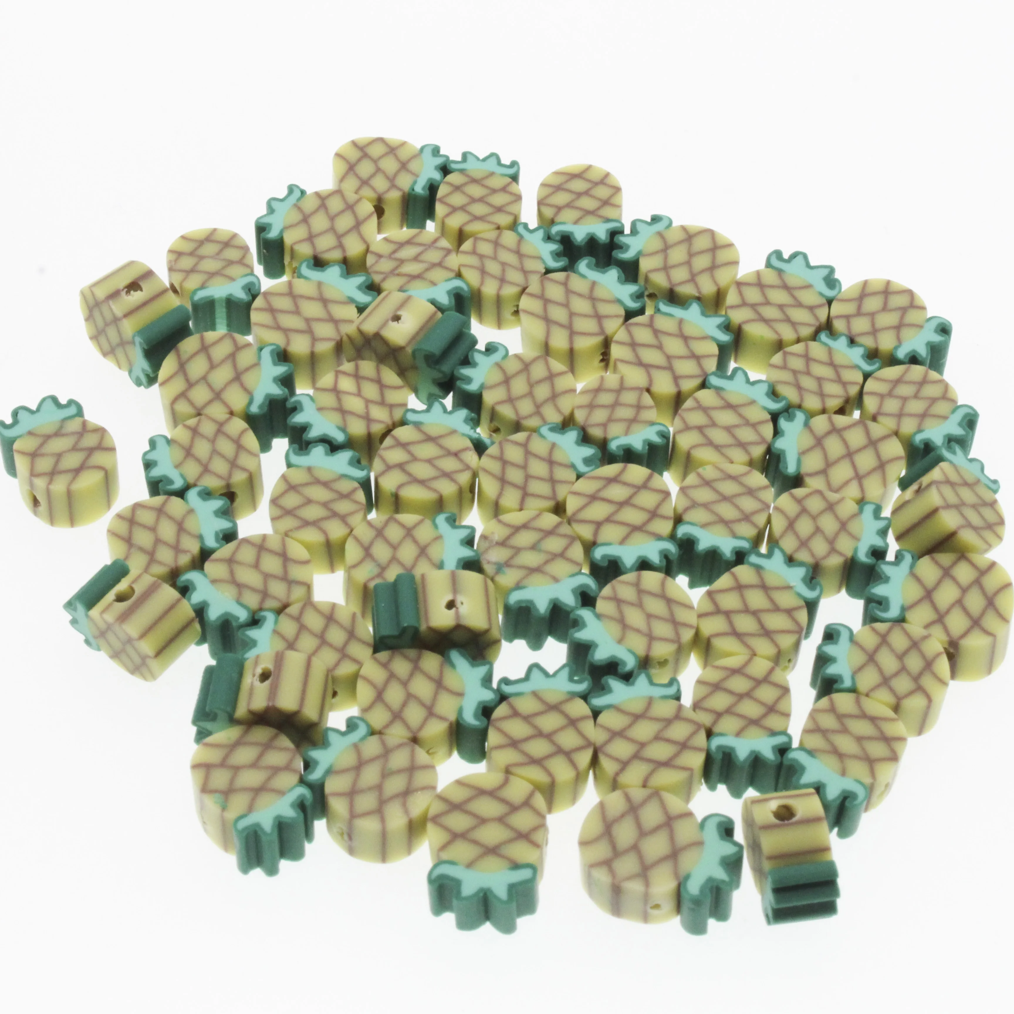 CHONGAI 30/50/100 шт., бусины из полимерной глины в виде фруктов, бусины для изготовления ювелирных изделий «сделай сам», аксессуары для браслетов и ожерелий