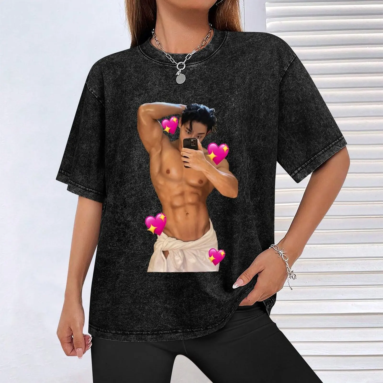 Wonho Towel Selca футболка мужская хлопковая