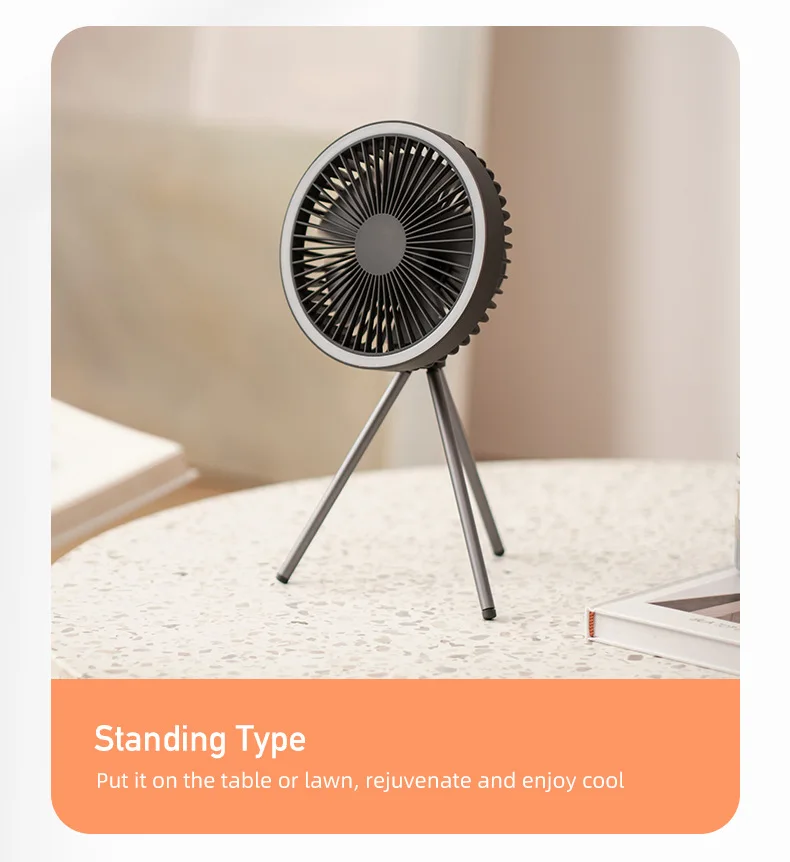 Youpin ADYSS Q212 Tripod Fan Outdoor Camping Lighting Electric With Powerbank Multi-function Ceiling USB Desktop |