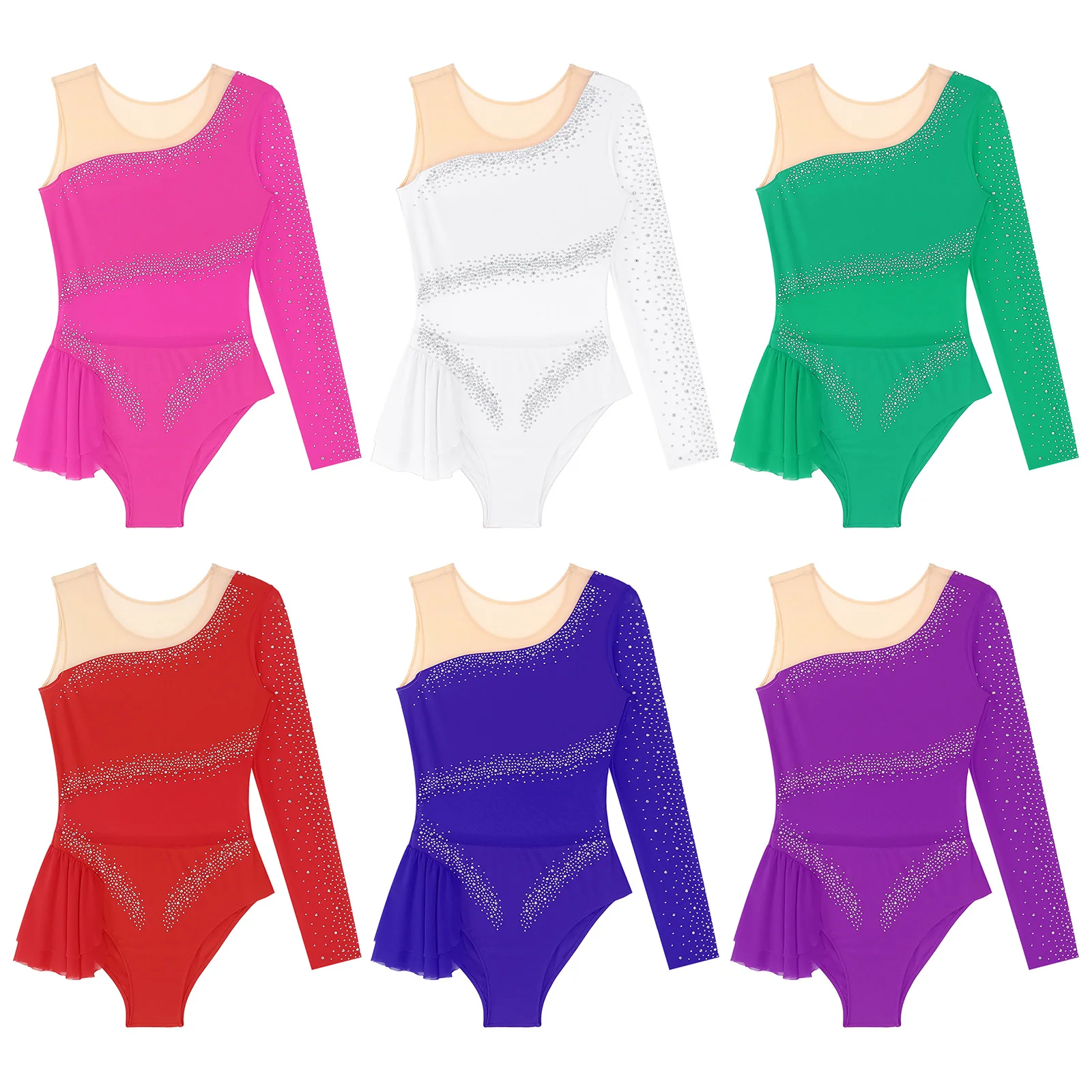 Женское блестящее балетное танцевальное трико Фигурное катание на коньках