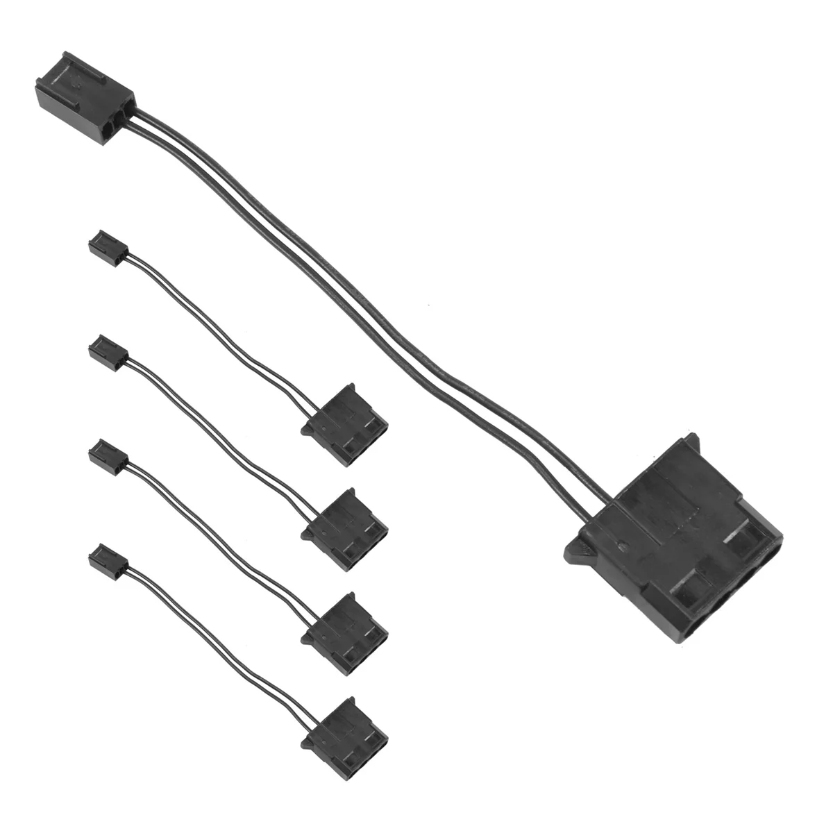 

5Pcs IDE to 3 Pin Fan Power Cable Molex D Plug Power to 3 Pin Connector Computer PC Cooling Convertor Cable