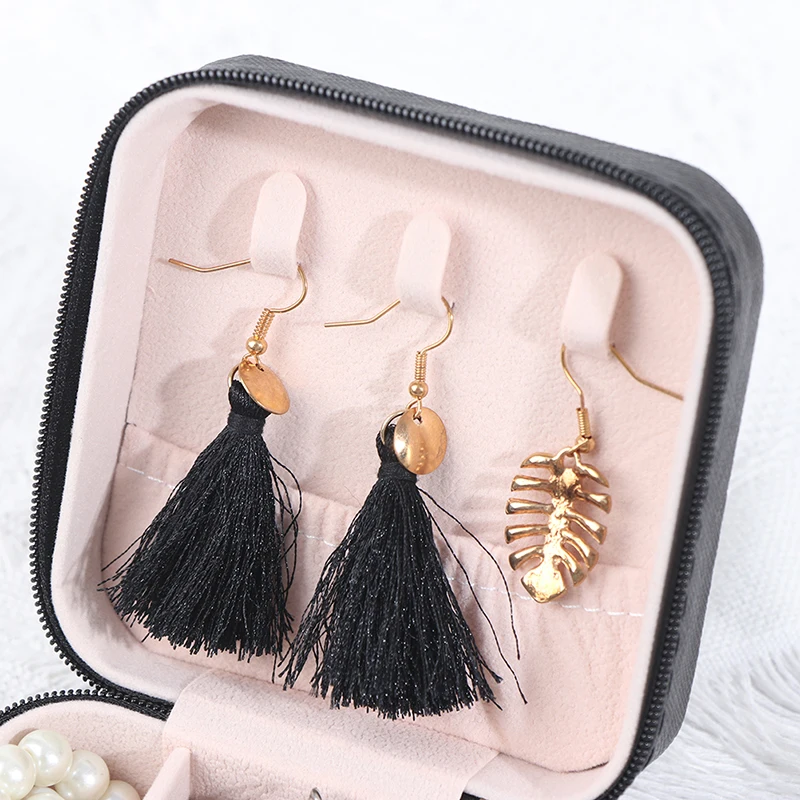 Органайзер для ювелирных изделий портативный кожаный хранения украшений | Дом и