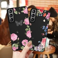 butterfly flowers case for samsung galaxy s21 a20s a12 a52 cover for samsung s21ultra a51 a71 s20fe s10 s21 m10s a30 a31 a01 a40