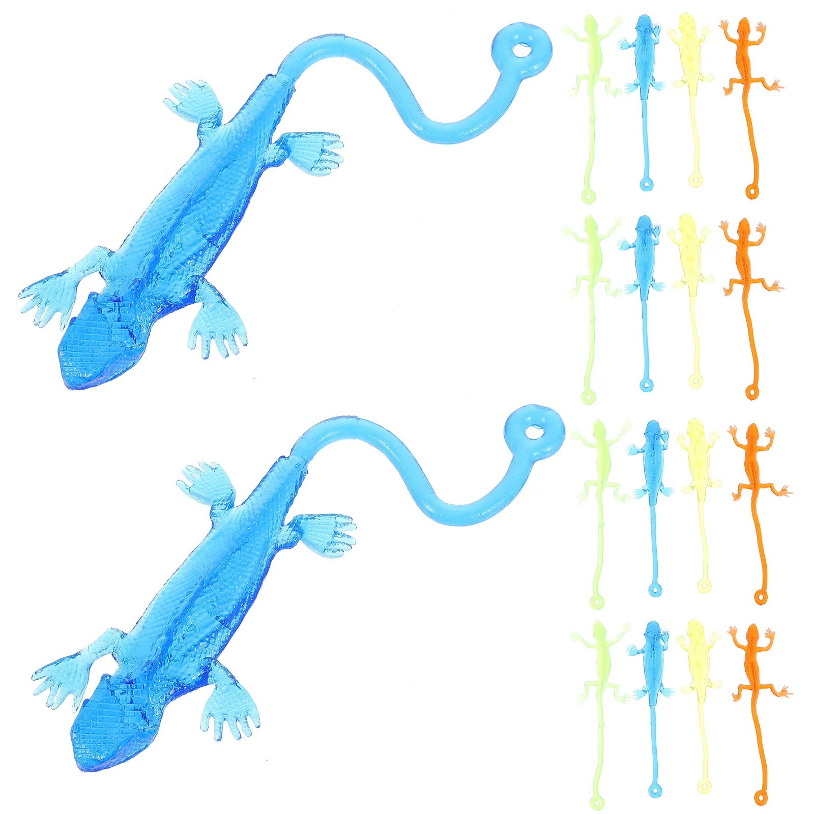 

50pcs Interesting Kids Stretchy Sticky Lizards Toys Sticky Lizards Party Favors