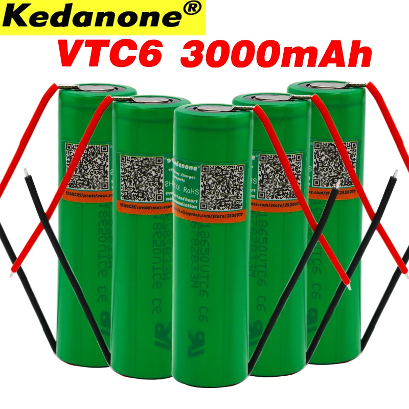 

100% original New 3.7 V 3000 MAH Li ion rechargeable 18650 battery For SONY Us18650 Vtc6 30A 3000mah Toys Tools Flashlight