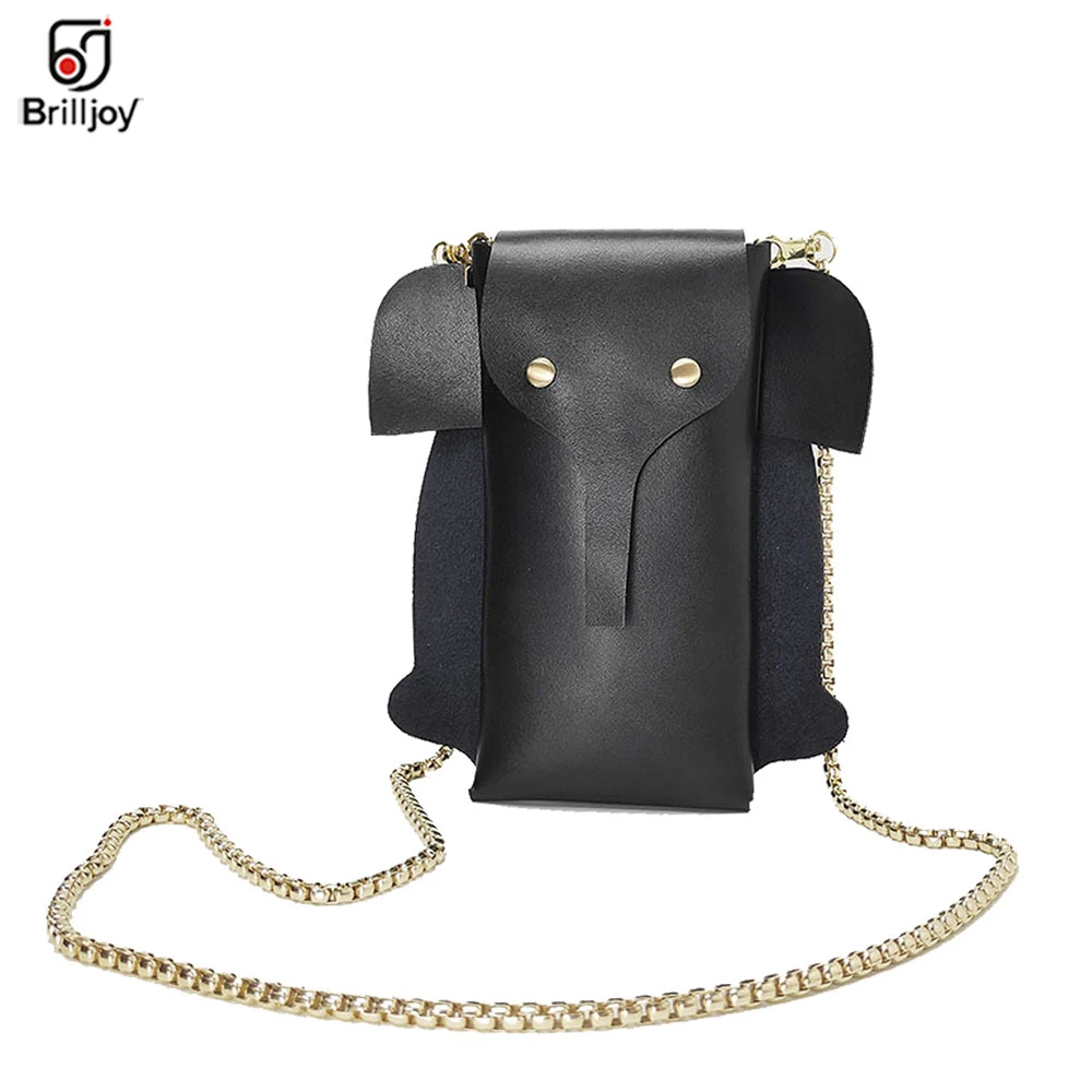 

Cute Mini Elephant Flap Real Leather Phone Bag Crossbody Bag Lovely Animal Design Shoulder Bag Coins Funny Purse for Girls Boy