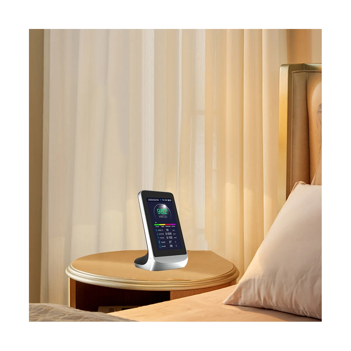 Wi-Fi детектор качества воздуха Tuya 10 в 1 тестер CO2 Монитор формальдегида PM2.5 PM10 TVOC HCHO
