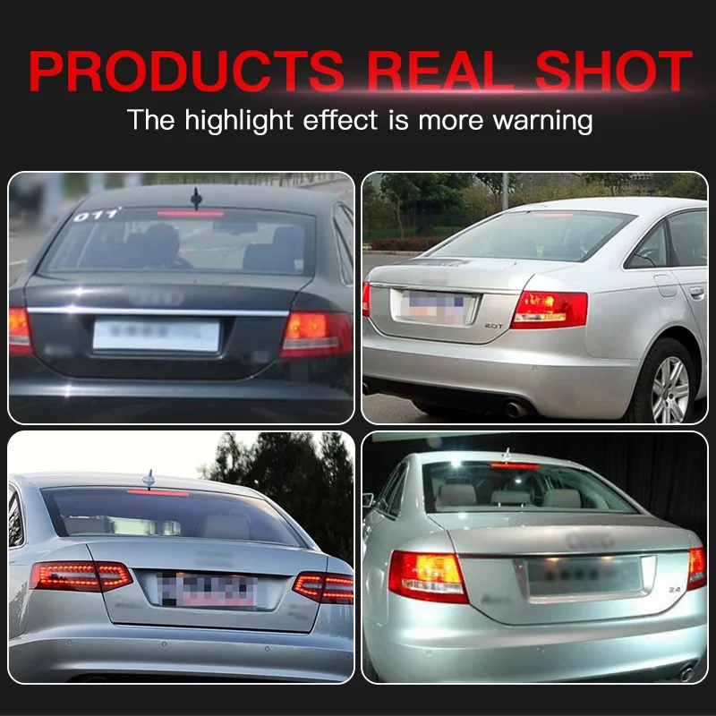 1 шт. для Audi A6 4F RS6 S6 C6 2004 2005 2006 2007 2008 2009 2010 2011 OEM #   4F 9945097   Светодиодная лампа третьего стоп-сигнала в сборе (art.: 3920cdf2223d7) - 3920cdf2223d7