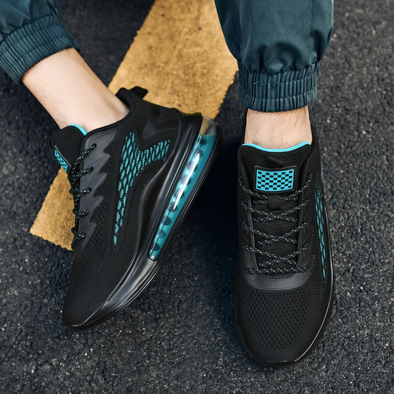 Men Casual Air Cushion Shoes Men Sneakers Comfortable Tenis Luxury Shoes Trainer Race Breathable Shoes Fashion Men Running Shoes