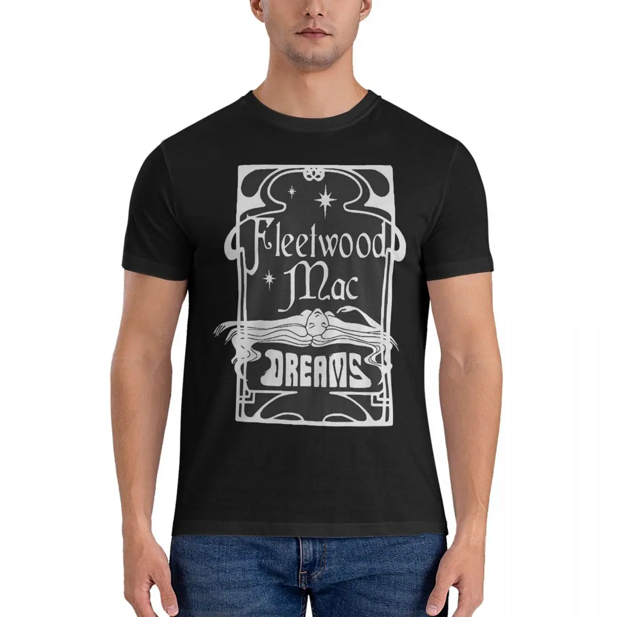 Мужские Винтажные хлопковые футболки с круглым вырезом