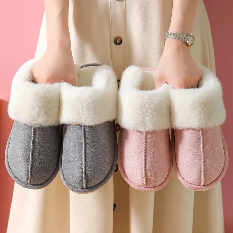 2022 Winter Strange Things Cotton Slippers Women Design Cute Funny Warm Ladies' Slides Indoor Soft Plush Unisex Platform Shoes