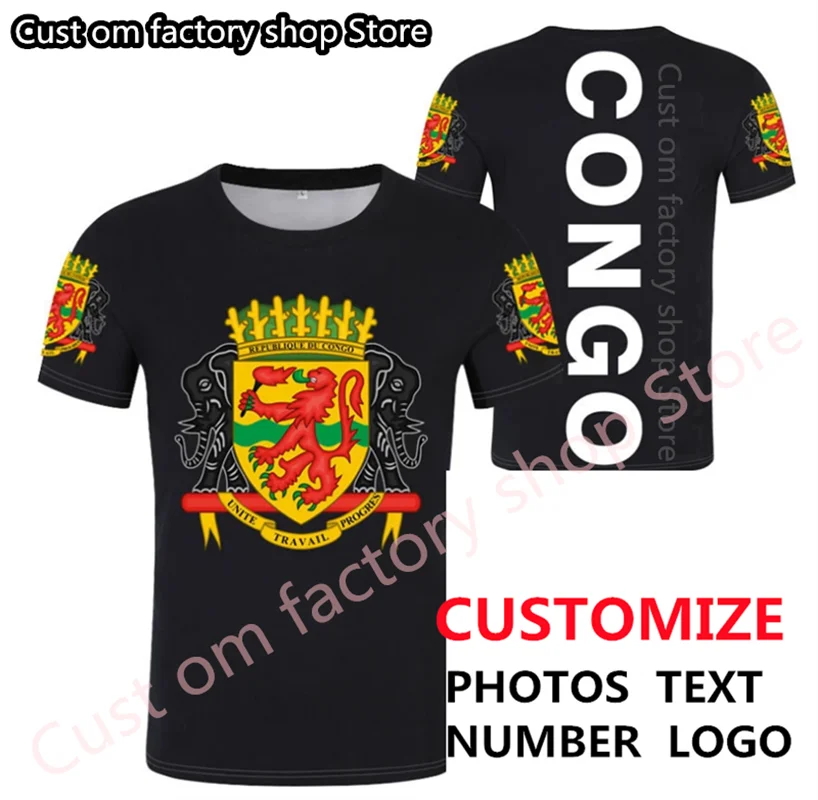 

CONGO t shirt diy free custom made name number Men/women Joker Face Fashion Loose O-neck Summer Men��s Clothes