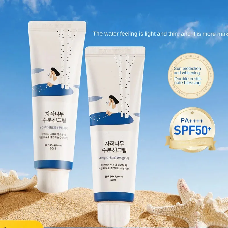 

ROUND LAB Birch Juice Moisturizing Sun Cream SPF50+ PA++++ Sunscreen Block Spf Gel Lotion Facial Whitening Skin Protecting 50ml