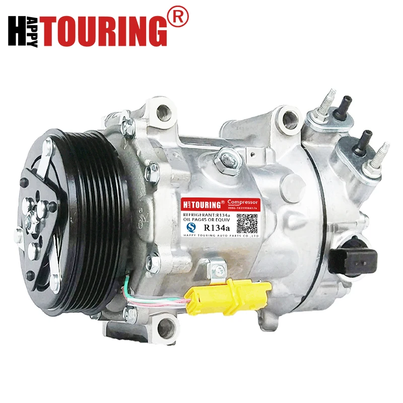 

For Sanden SD7C16 1322 Car Auto A/C AC Compressor for PEUGEOT 407 308 5008 CITROEN C5 6453ZT 9671451380 9684141780 6453ZS