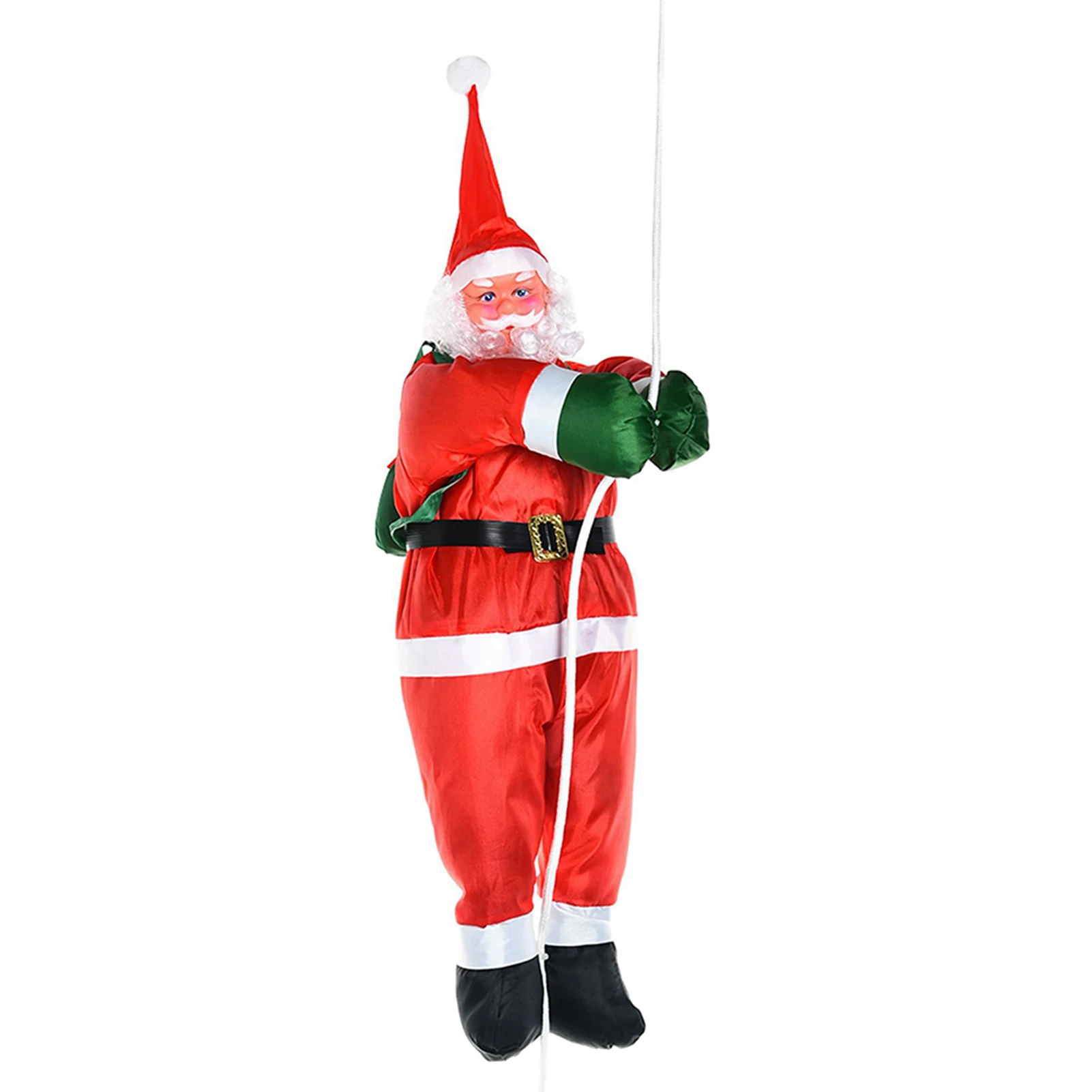 

Lovely Santa Doll Pendant Eye-Catching Decoration Easy to Use Reusable for Chiristmas Birthday Thanksgiving WWO66