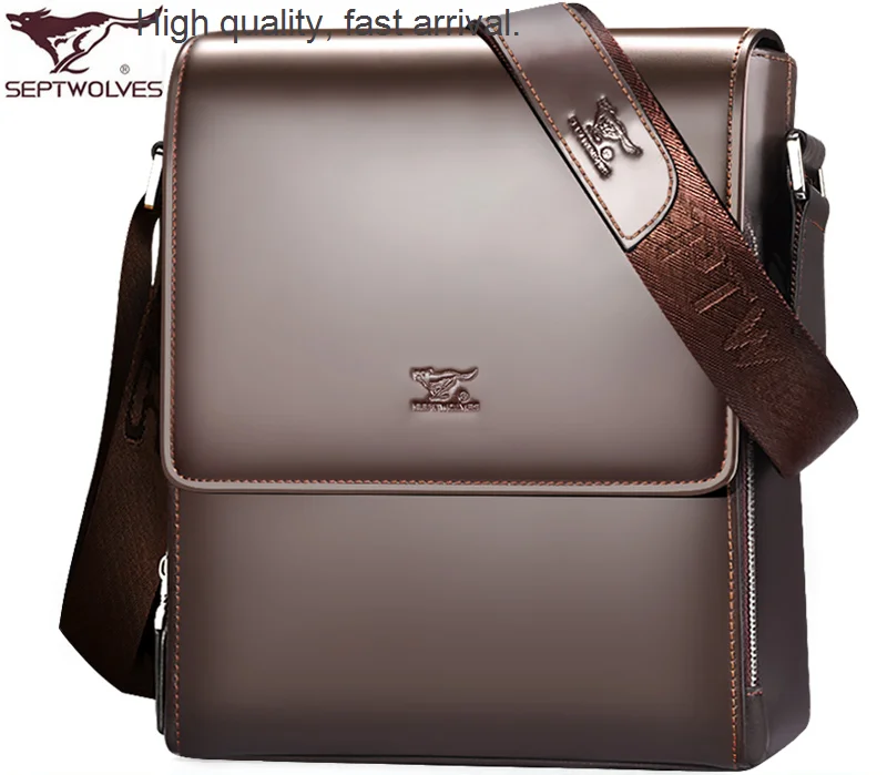 Real-Leather Bag Men's Shoulder Bag Men's Messenger Bag Briefcase Business Casual Men's Bags Leather Backpack