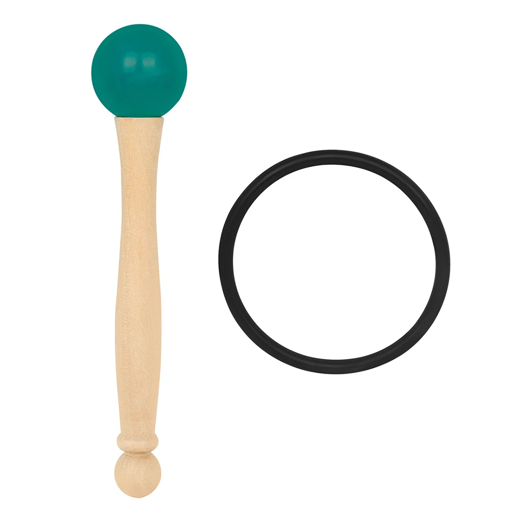 

Solid Crystal Bowl Knocking Stick with Rubber Ring Percussion Music Bowls Mallet Hitting Sticks Therapy Drumstick