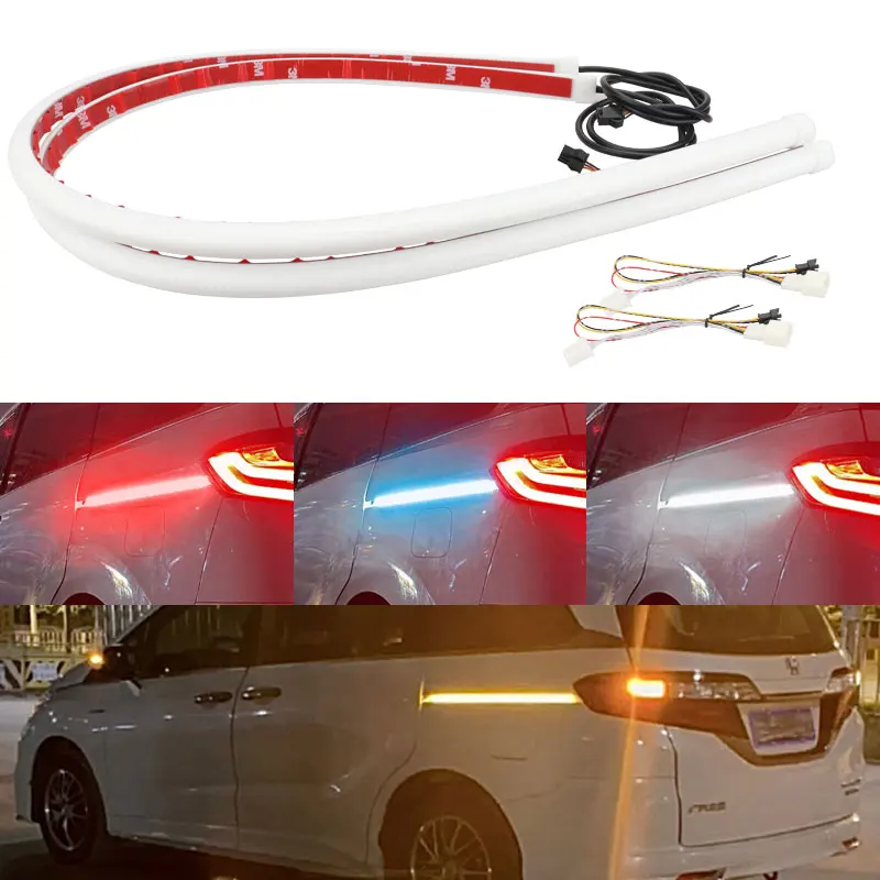 2 шт. светодиодные ленты для Honda ODYSSEY двухцветные желтые автомобильные