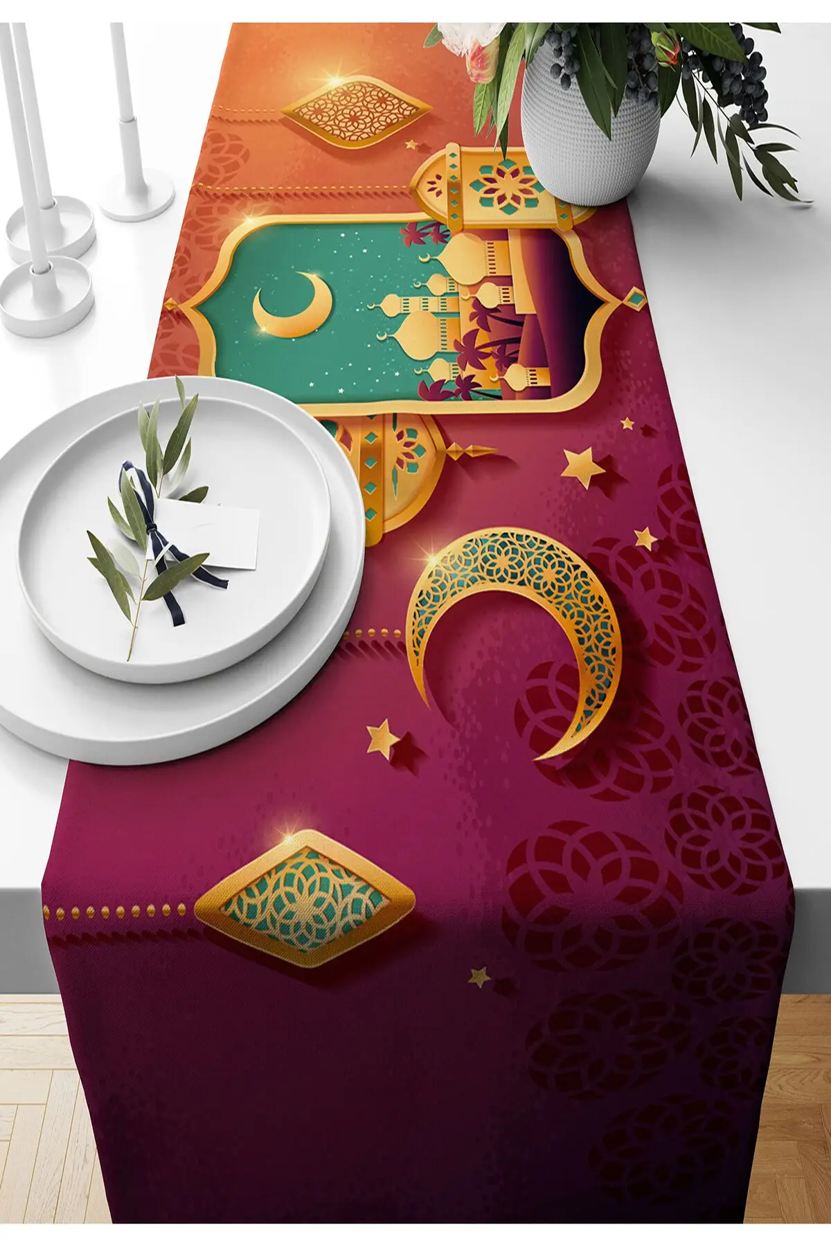 Тема Рамадан 140x40 см цифровая печать Рамадан специальный стильный декоративный 2022 трендовая модель
