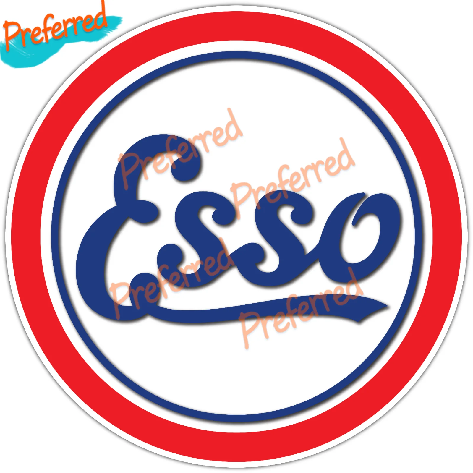 Высококачественные автомобильные наклейки Esso для мальчиков и девочек винтажные