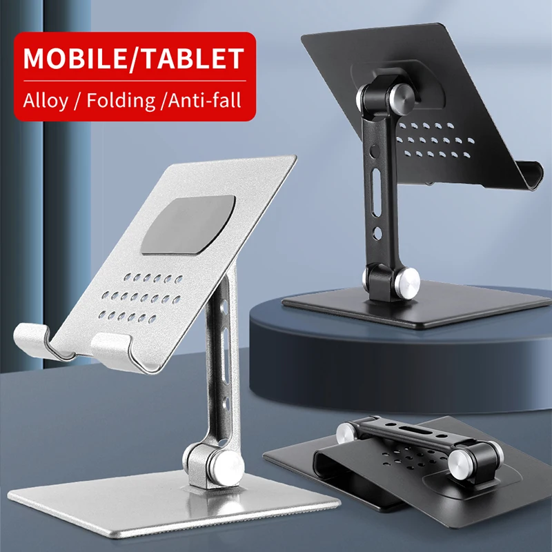 Tablet Phone Stand Adjustable Desktop Holder Foldable Universal Bracket For iPad Pro 2021 Xiaomi Notebook Support Telephone