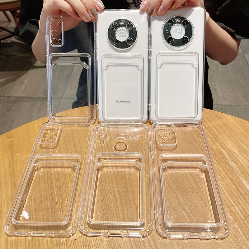 

Card Holder Slot Wallet Pocket Case For Samsung S22 Ultra Case Samsung S22 S21 S20 FE S10 Plus Note 20 10 M51 M31S M31 SoftCover