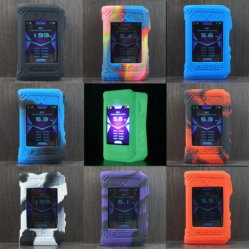 

Hot Sale Soft Gel Rubber Silicone Cover Case Luminous Protector Bag for Aegis X Geekvape