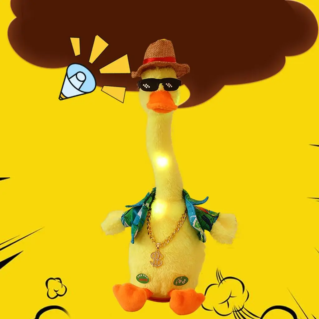 Очаровательная говорящая игрушка-утка 1 шт. набивной язык утка подарки для детей |