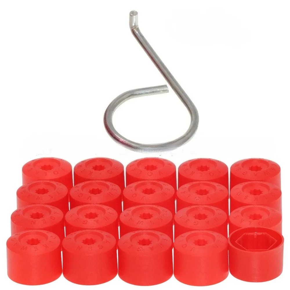 

20 шт. для VW Tiguan Golf MK5 Passat B7, колпачок ступицы колеса, гайка, болт, крышка обода, винты для шин, заглушки, шпильки, украшения для автомобиля, аксессуары