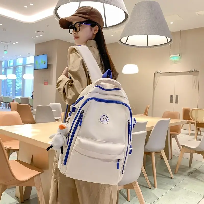 

Qyahlybz ins wind Joker college students schoolbag female campus high school student backpack large capacity backpacks