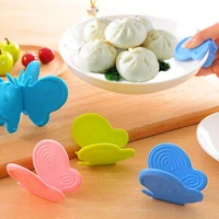 kitchen anti scalding heat insulation creative butterfly plate holder bowl plate microwave oven hand guard take bowl holder