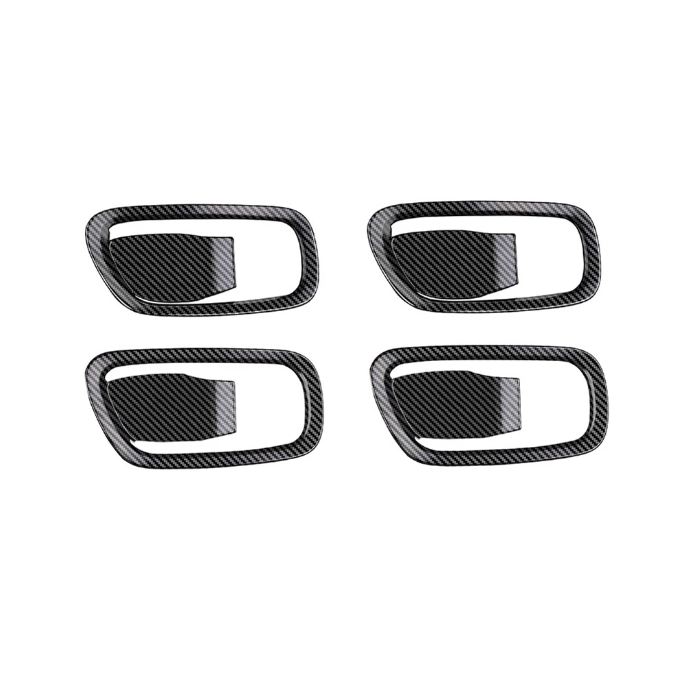 

4Pcs Carbon Fiber Inner Door Handle Bowl Panel Cover Trim for Honda HRV XRV XR-V HR-V 2022 2023 Interior Mouldings